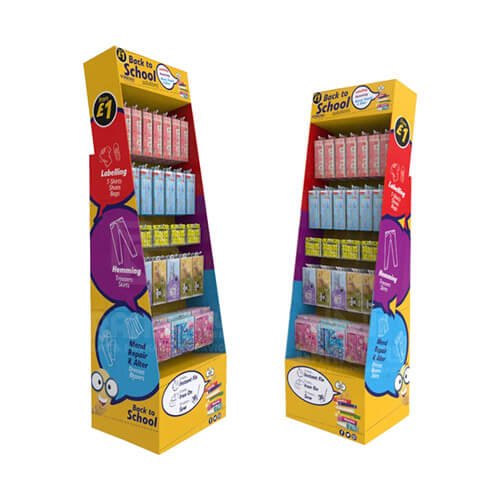 Custom Cardboard Pen Floor Display Stand for Retail - Holidaypac