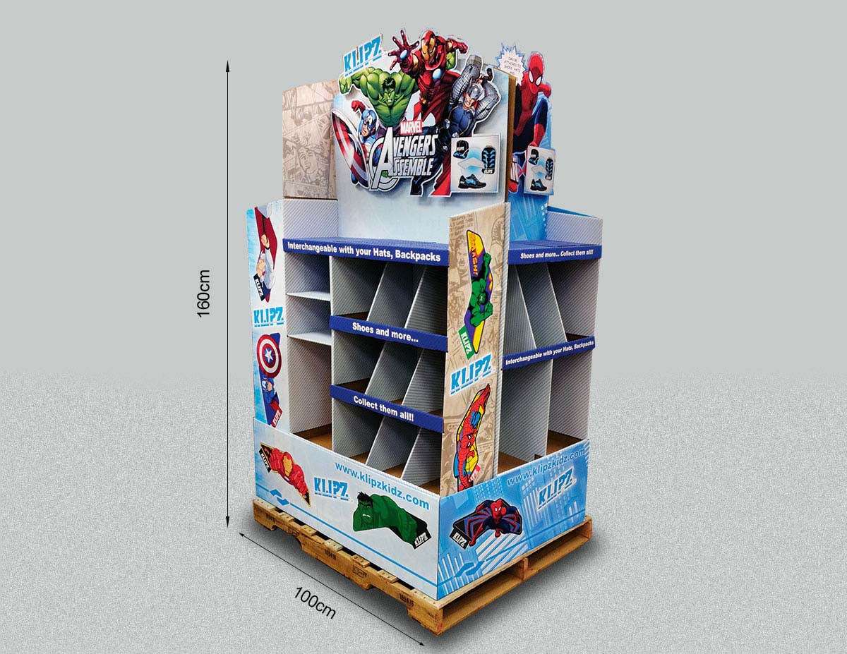 Cardboard Pallet Display for Kids Tools