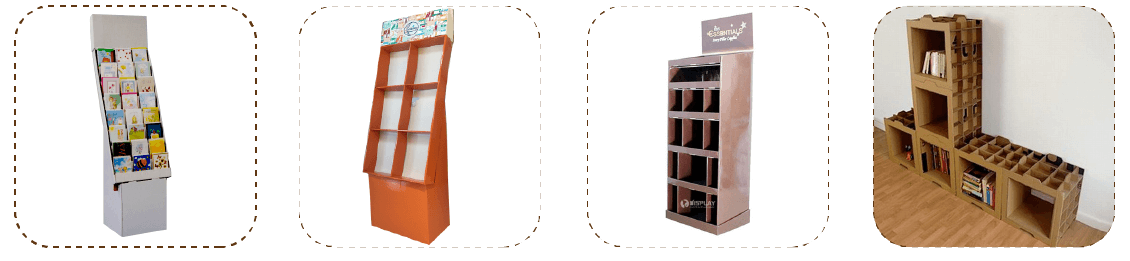 cardboard book rack