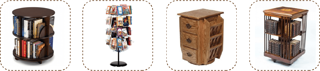 swivel book displays
