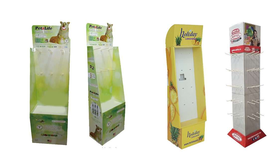 Cardboard Display Unit——Hook Display Stand