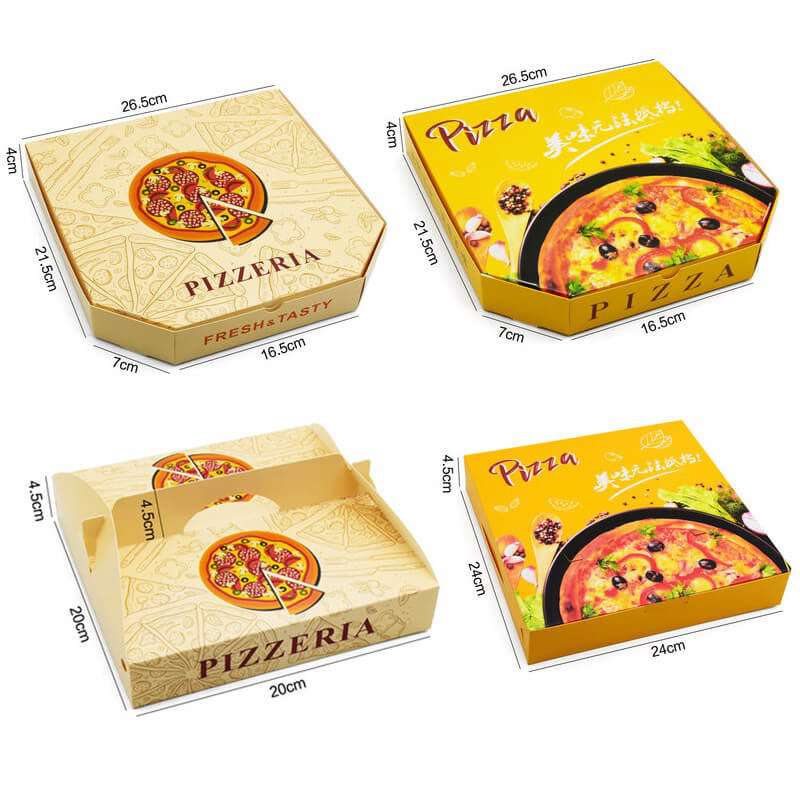 Hot style popular pizza box manufacturers customized food grade pizza