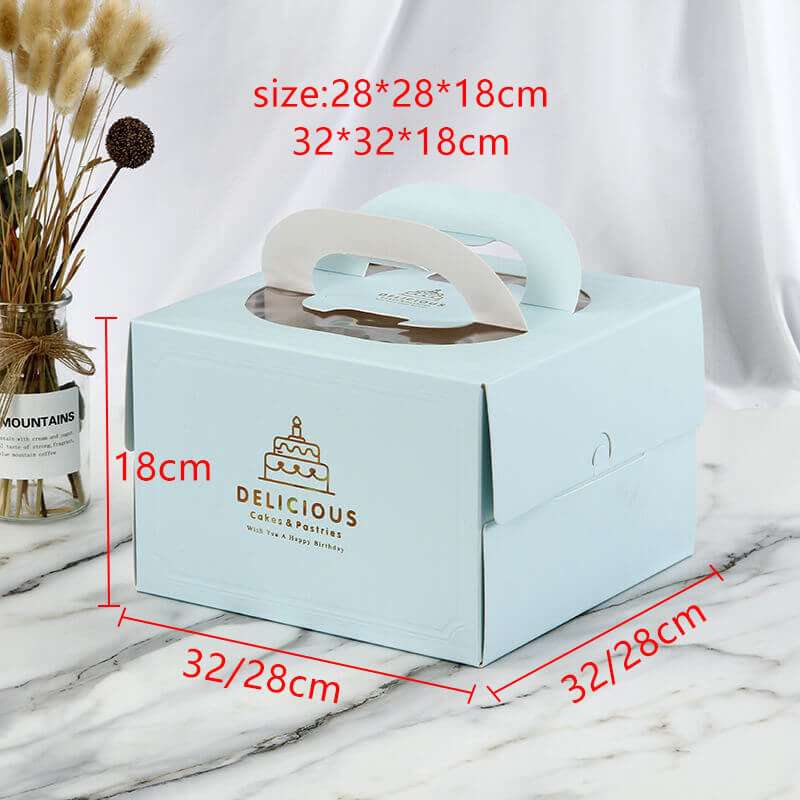 6.Blue portable cake box