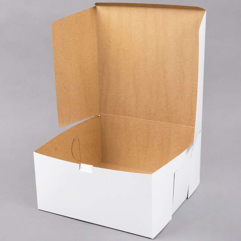 3.White cardboard cake box