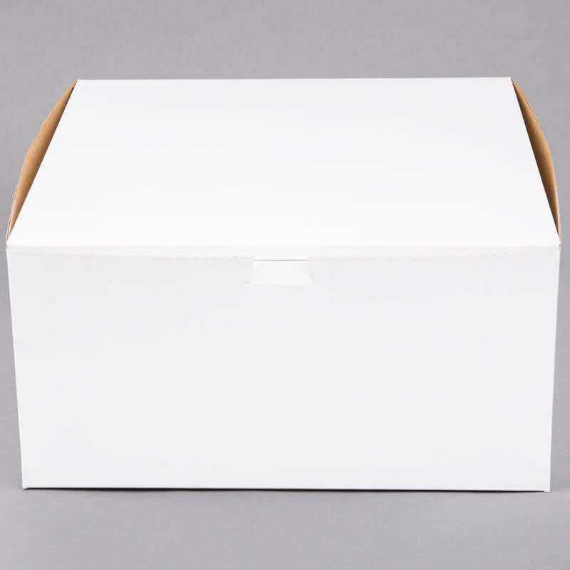4.White cardboard cake box