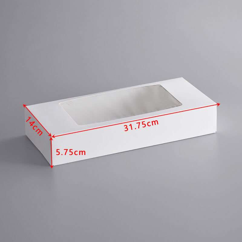 4.White rectangular pastry box