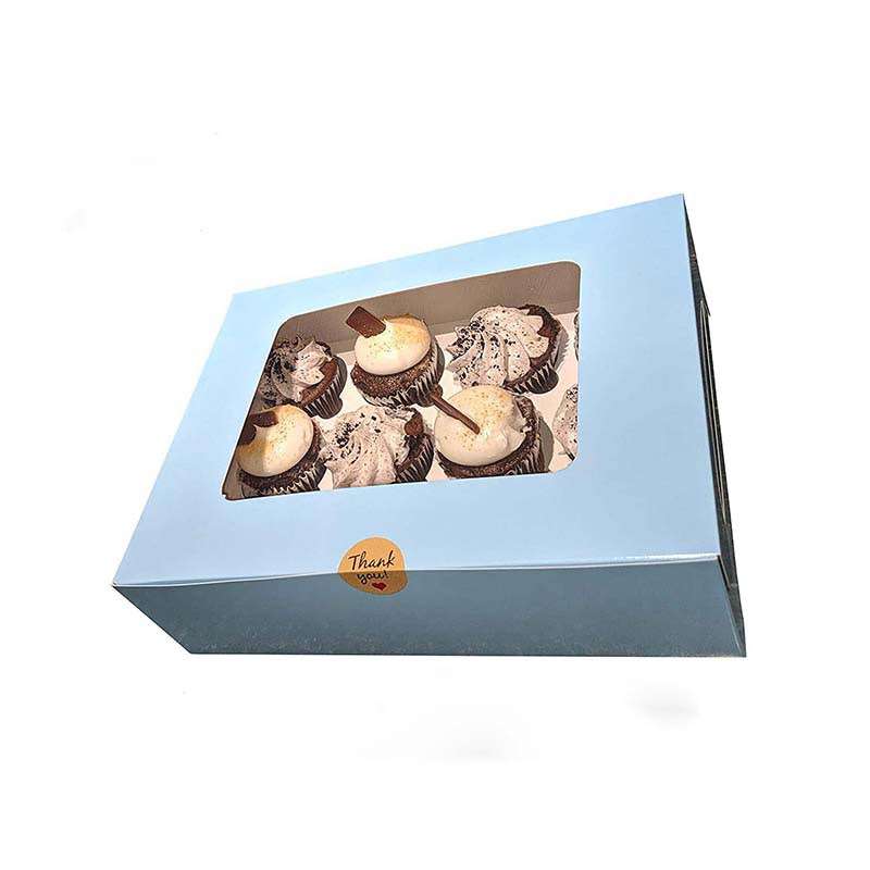 4.Blue cupcake box