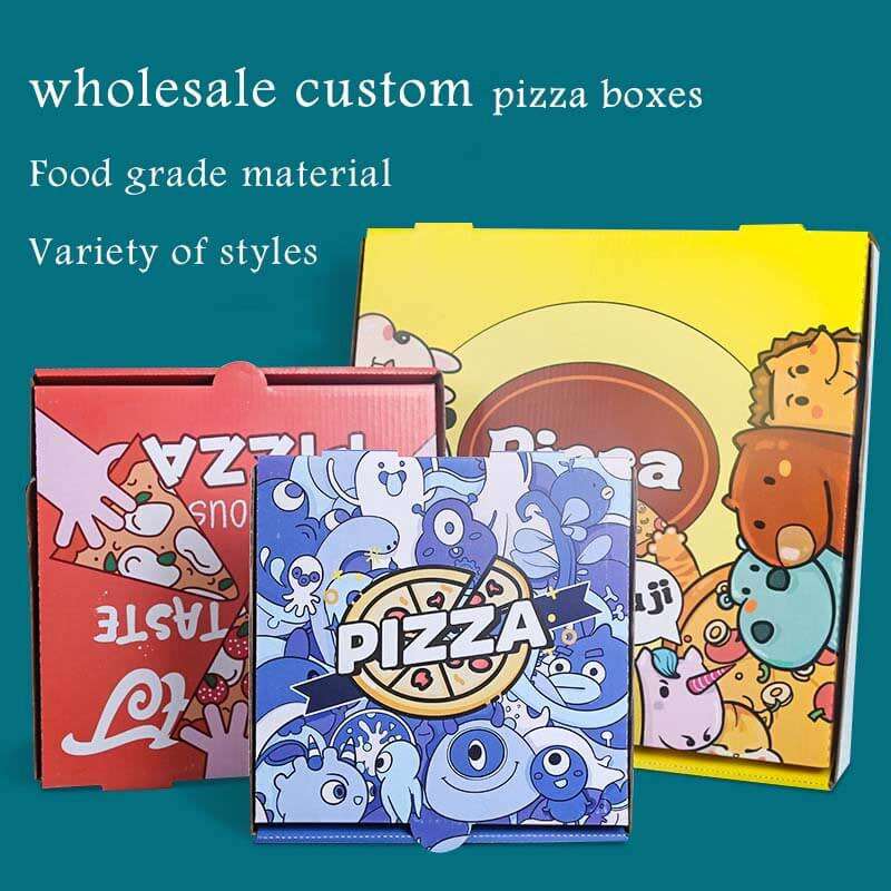 1.Pizza box with cartoon design
