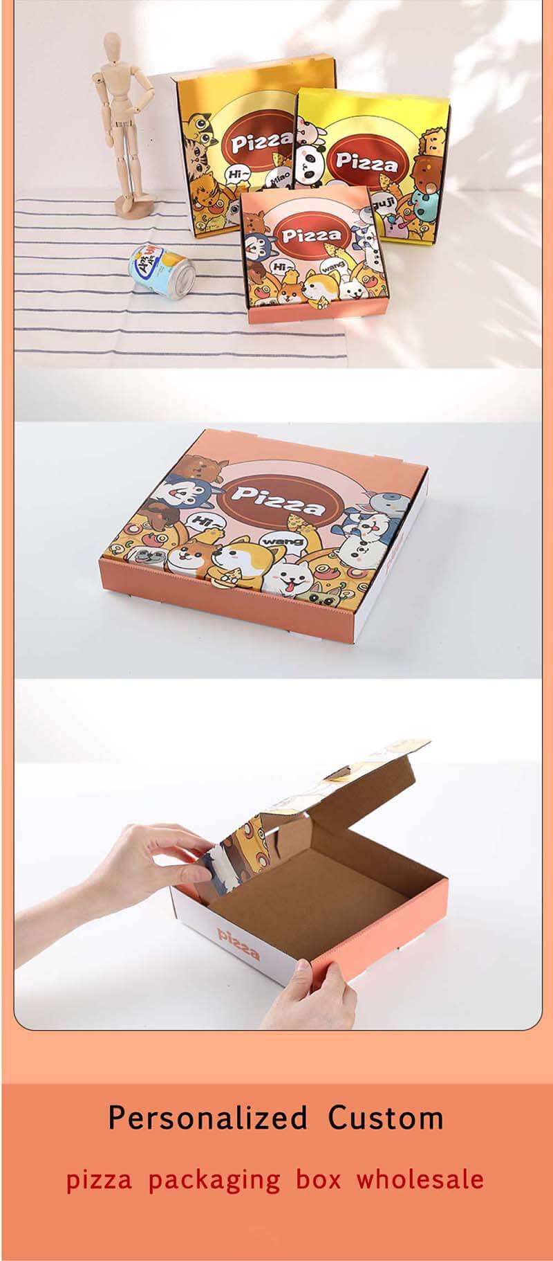 8.Cartoon pizza box