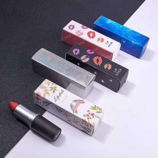 Wholesale Custom Lipstick Boxes Cosmetics Packaging Box Rectangle Ivory Paper DIY Box