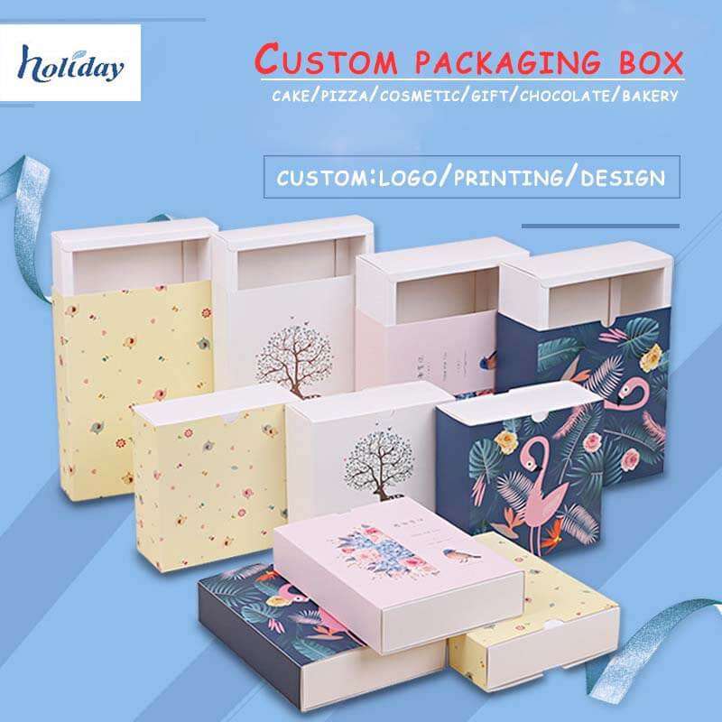 Custom Printed Paper Drawer Box For Wedding & Gift Packaging