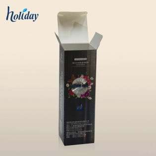Wholesale Cosmetic Box Custom Logo Mini Black Moisturizing Toner Box Skin Care Packaging Box