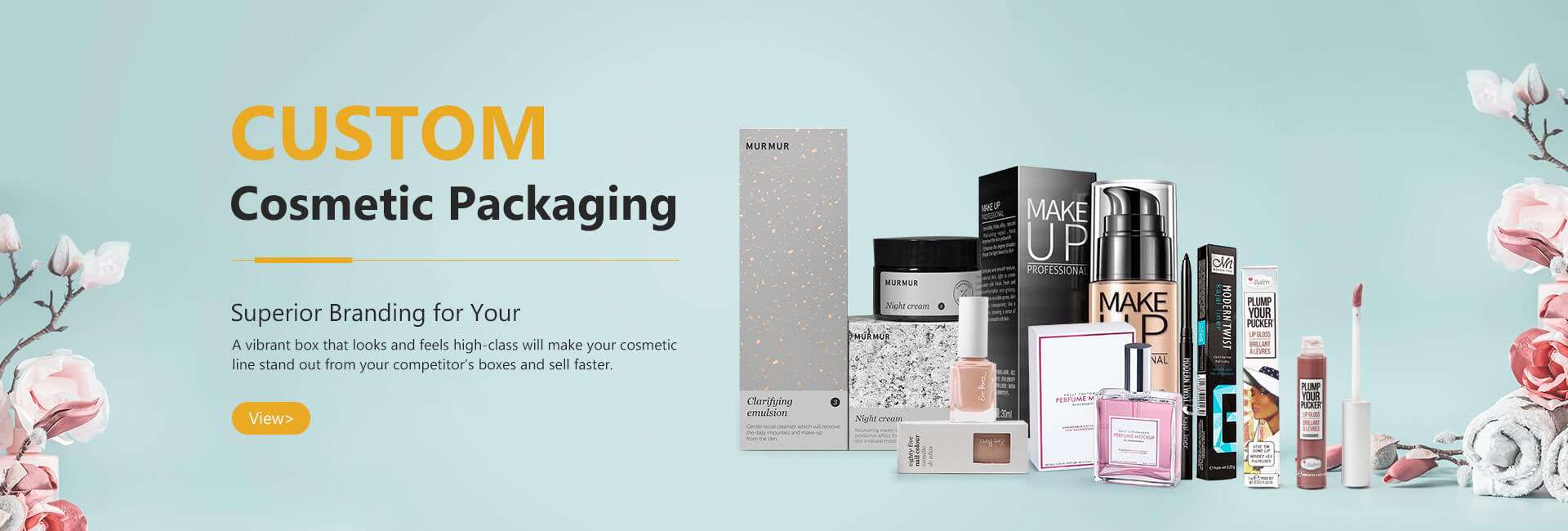 Customized cosmetic packaging boxes