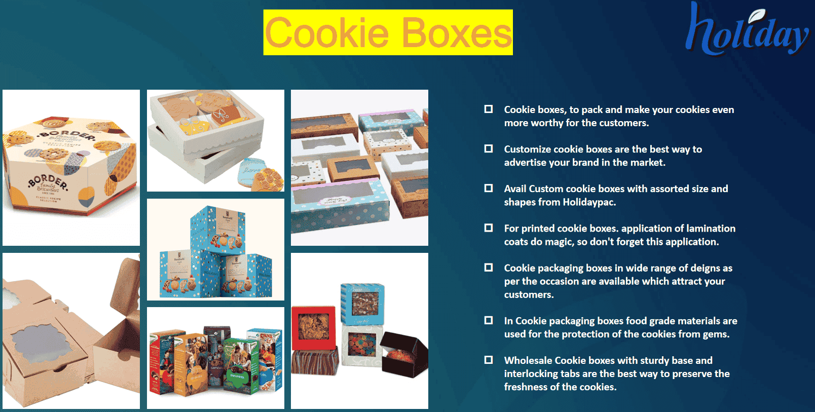 cookie boxes