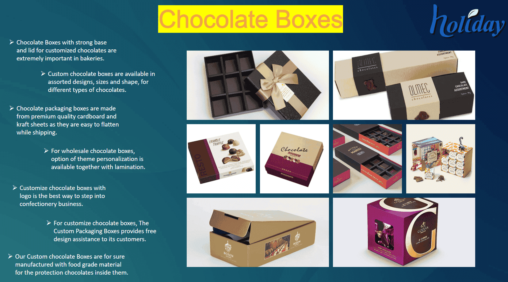 chocolate boxes