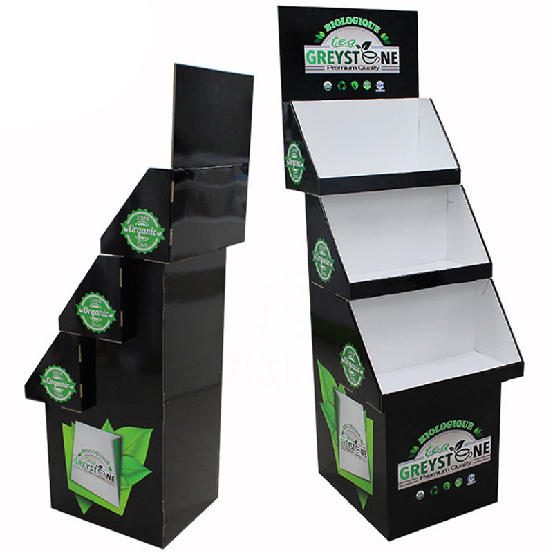 Strong Stable Cardboard Tea Display Rack