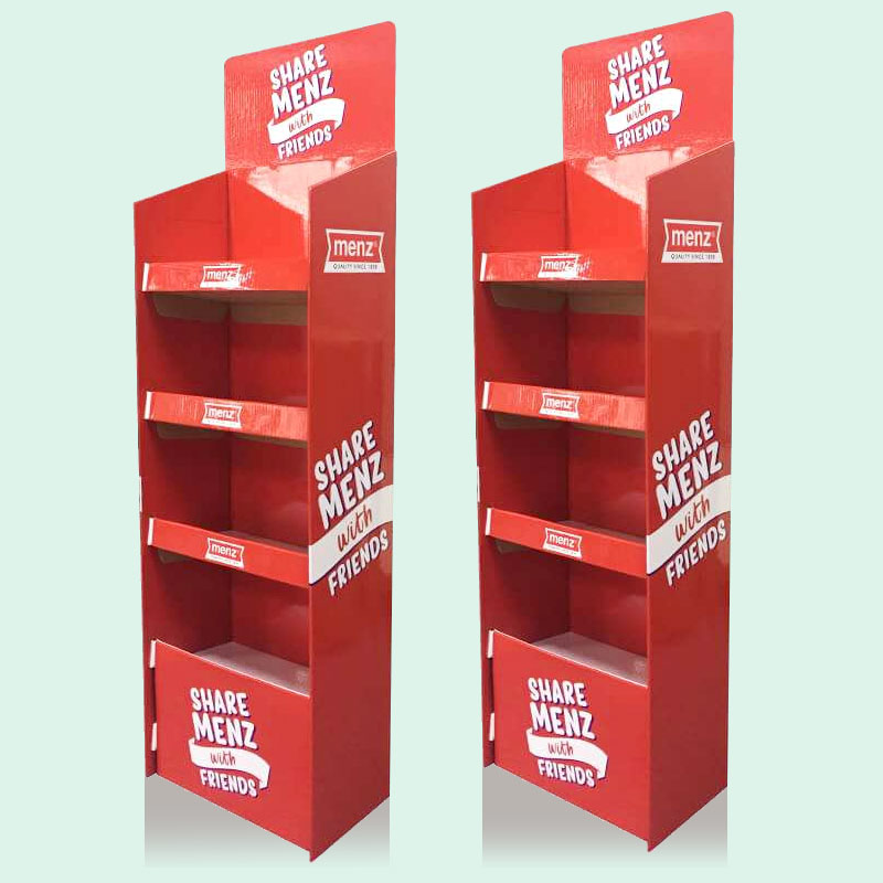 Factory High Quality Customized Pop Floor Sales Stand Cardboard Display Stand,Creative Point Of Purchase Display