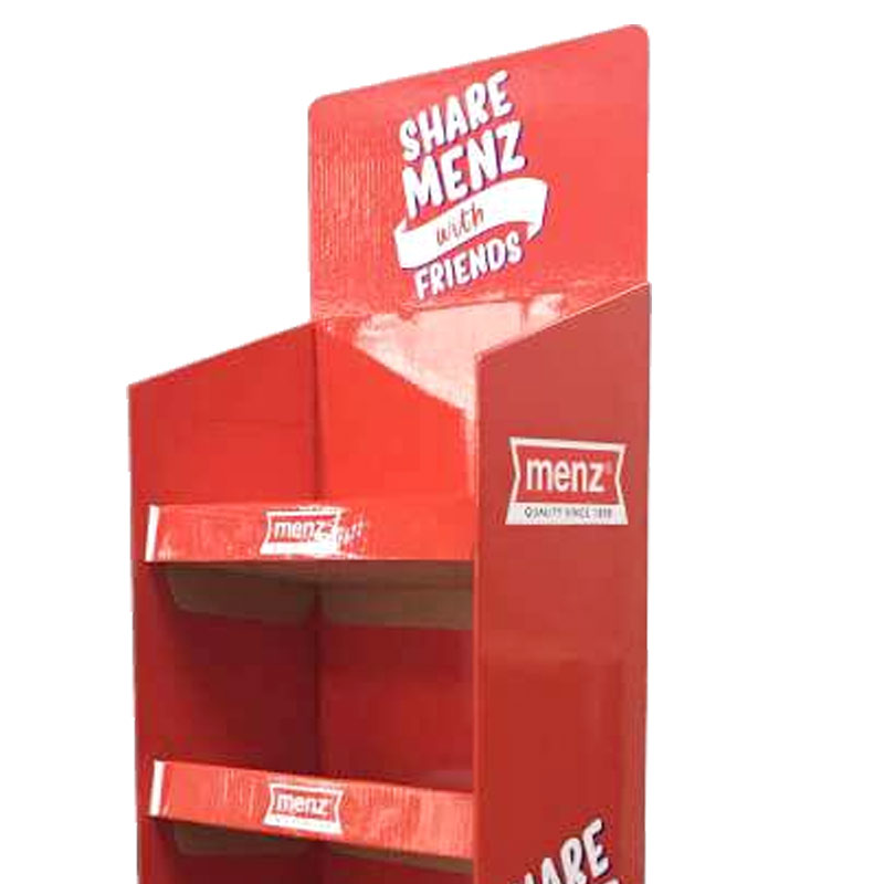 Factory High Quality Customized Pop Floor Sales Stand Cardboard Display Stand,Creative Point Of Purchase Display