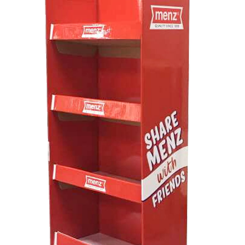 Factory High Quality Customized Pop Floor Sales Stand Cardboard Display Stand,Creative Point Of Purchase Display