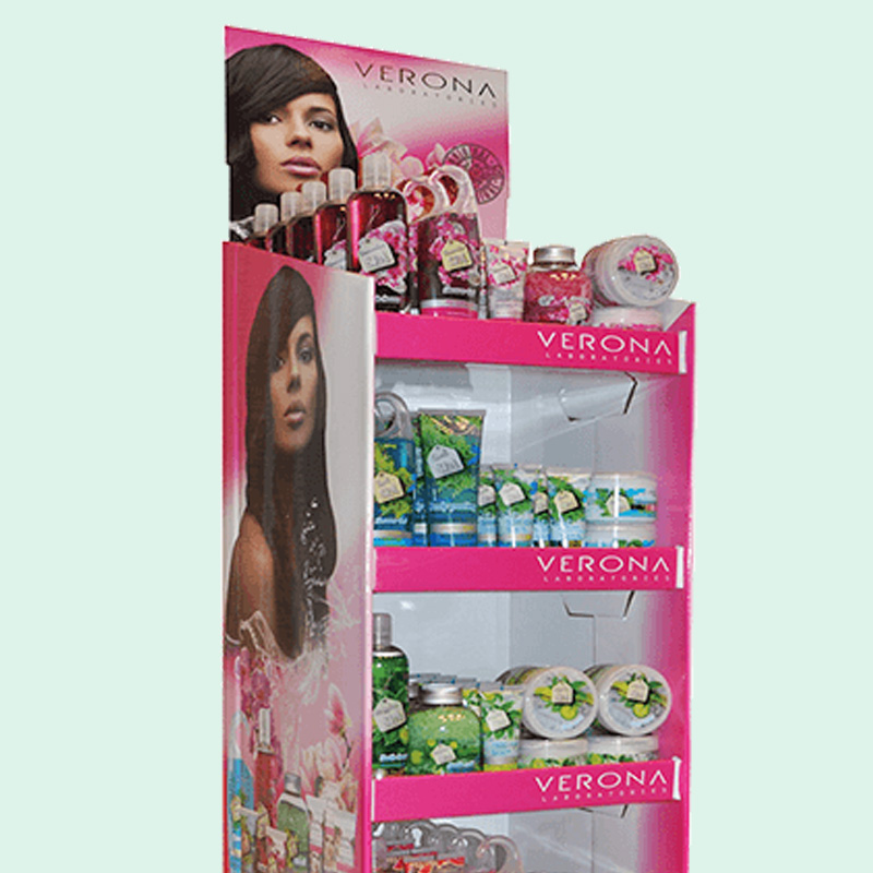 Promotional Cardboard Cosmetic Display Stand