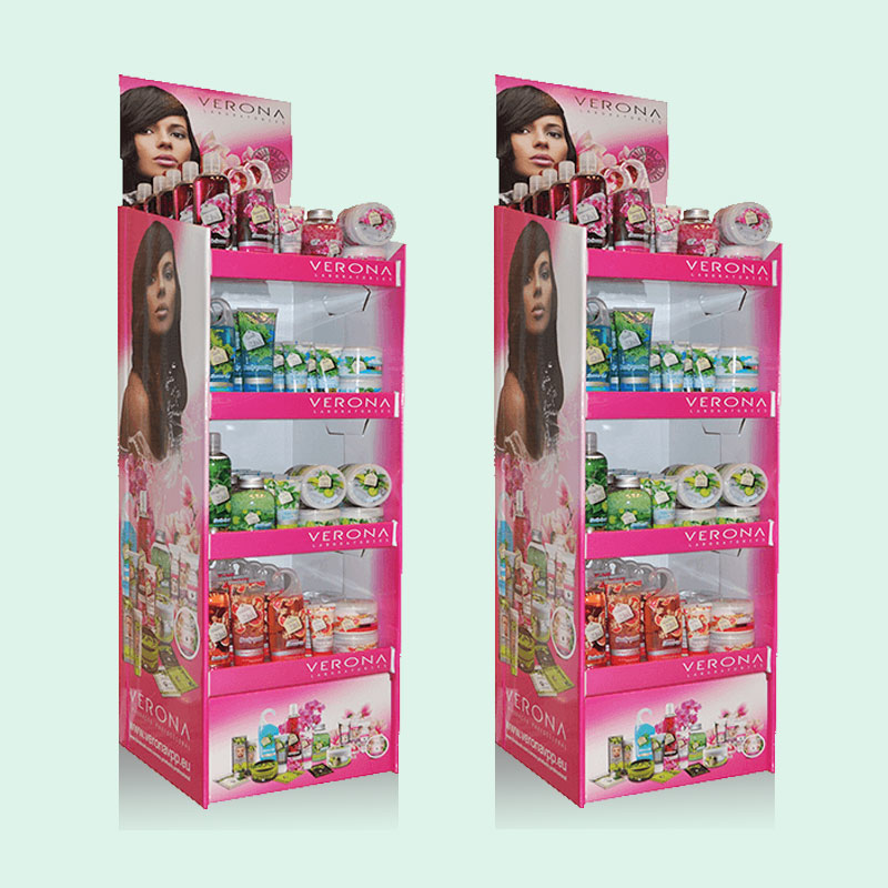 Promotional Cardboard Cosmetic Display Stand