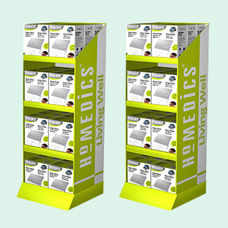 Supermarket Foldable POP Carton Stand Custom Retail Portable POS Cardboard Floor Display