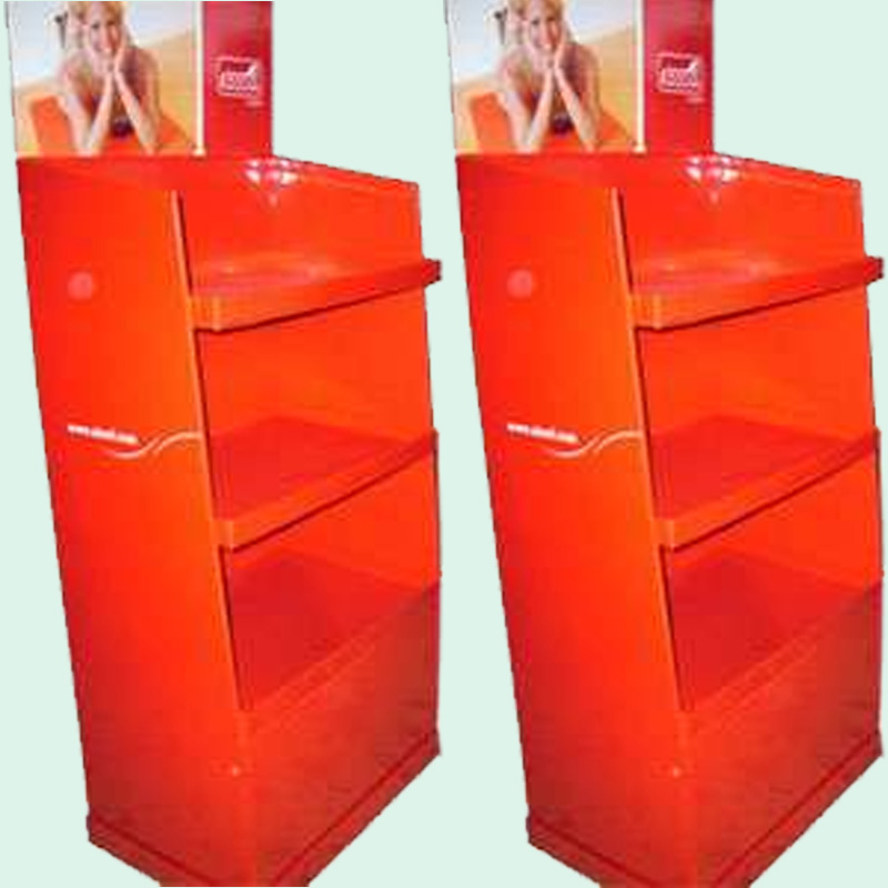 Solid Red Color Cardboard Display For Diverse Products