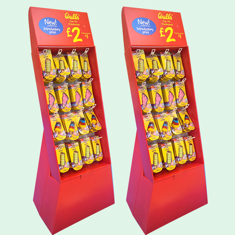 Custom Cardboard Accessories Display Stand For Different Products HLD-CFD004