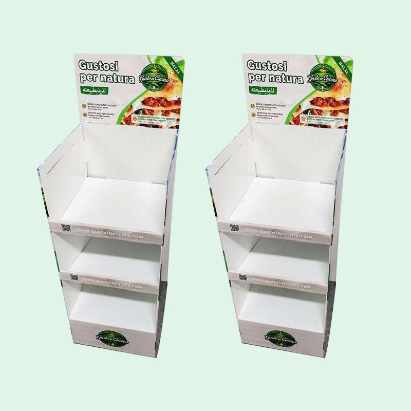 Factory POP Promotional Printed Corrugated Cardboard Display Stand Custom HLD-YPZ32