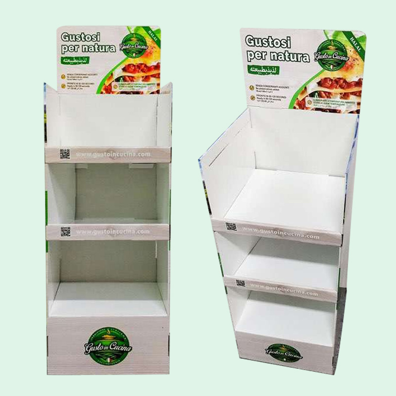 Factory POP Promotional Printed Corrugated Cardboard Display Stand Custom HLD-YPZ32