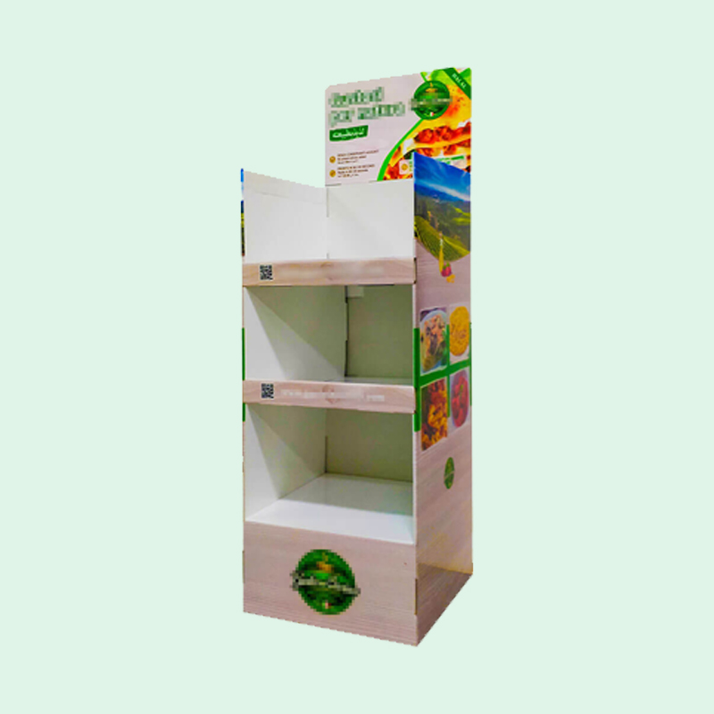 Factory POP Promotional Printed Corrugated Cardboard Display Stand Custom HLD-YPZ32