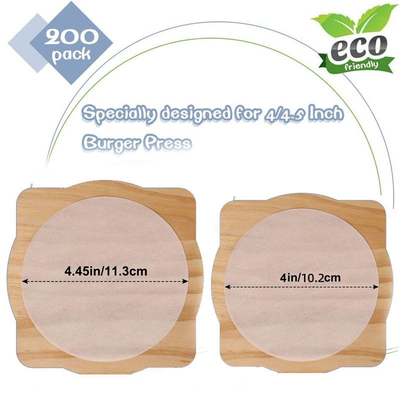 Wholesale Unbleached Parchment Paper Squares Non-Stick Wax Paper Sheets for Separate Burgers Cookies & Other Foods When Storing Freezing