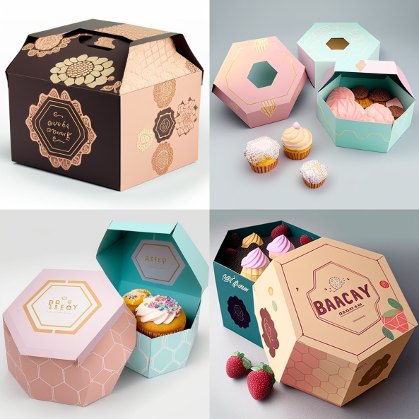 Cupcake Gift Boxes and Kraft Food Box Packaging