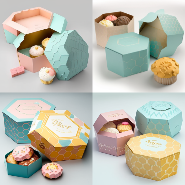 Cupcake Gift Boxes and Kraft Food Box Packaging