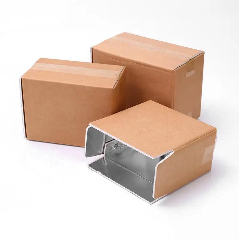 Customizable Foldable Catering Food Thermal Insulation Transport Boxes Aluminum Foil Foam Insulated Shipping Box