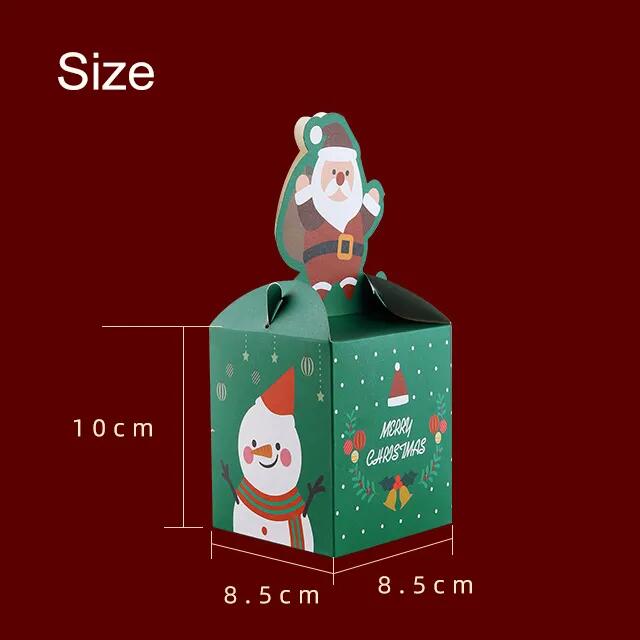 Drop Shipping Wholesale Hot Sale Santa Christmas Eve Tree Gift Paper Packaging Christmas Box For Cookie Chocolate Sweet Candy