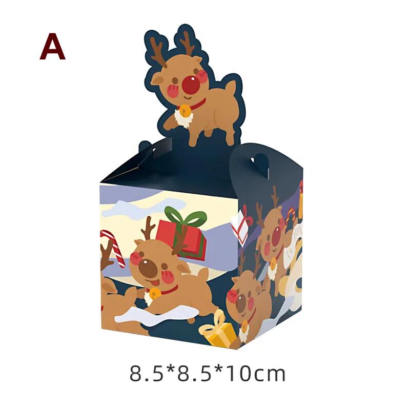 Drop Shipping Wholesale Hot Sale Santa Christmas Eve Tree Gift Paper Packaging Christmas Box For Cookie Chocolate Sweet Candy