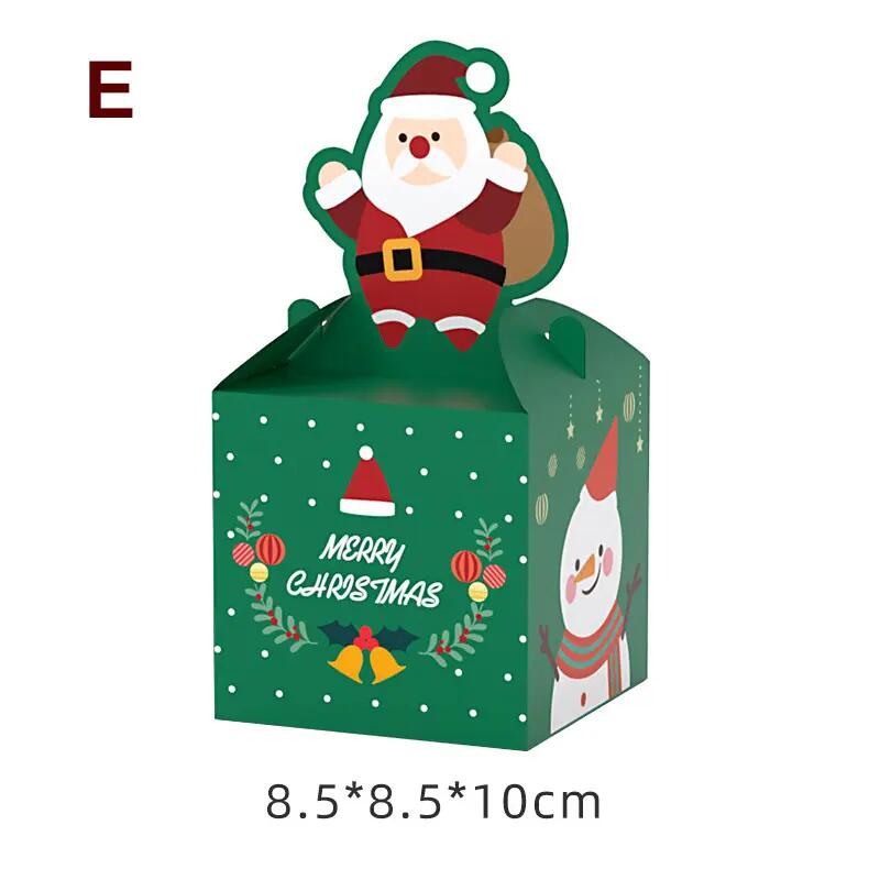 Drop Shipping Wholesale Hot Sale Santa Christmas Eve Tree Gift Paper Packaging Christmas Box For Cookie Chocolate Sweet Candy