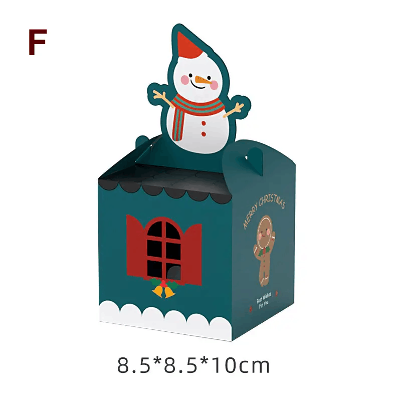 Drop Shipping Wholesale Hot Sale Santa Christmas Eve Tree Gift Paper Packaging Christmas Box For Cookie Chocolate Sweet Candy