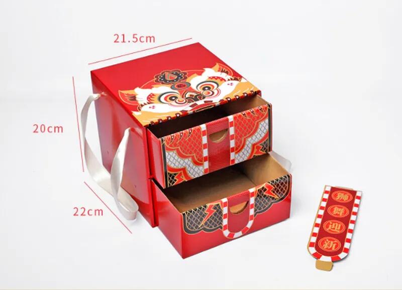 Corrugated Chocolate Packaging Box that can put Portable Fruit Nut and Empty Packaging Box Christmas Gift Box Design Customized