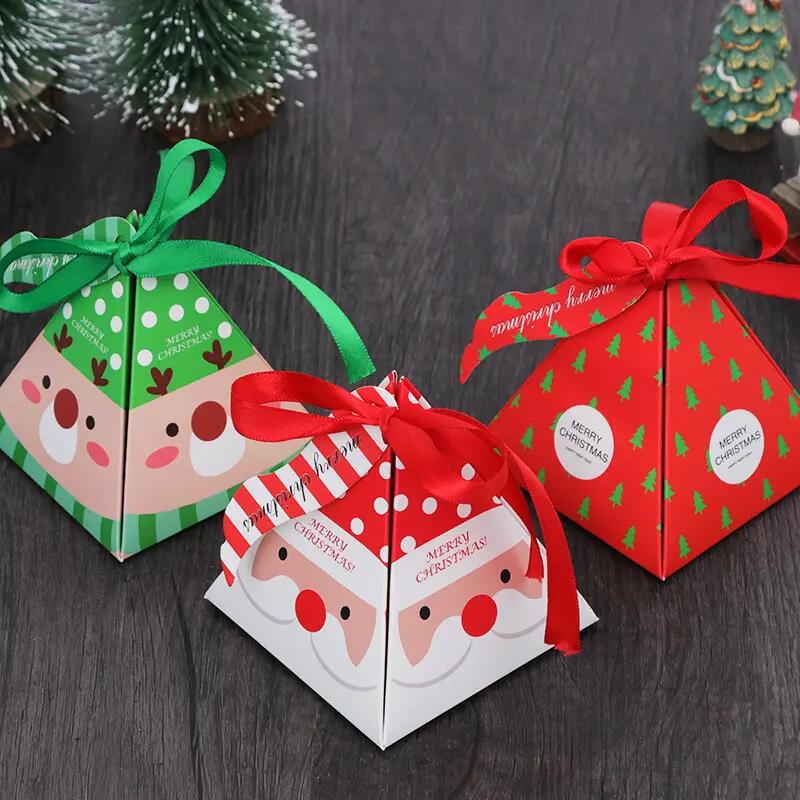 Foldable Fancy Empty Luxury Ornament Packaging Christmas Candy Chocolate Gift Carton Box For Sweets