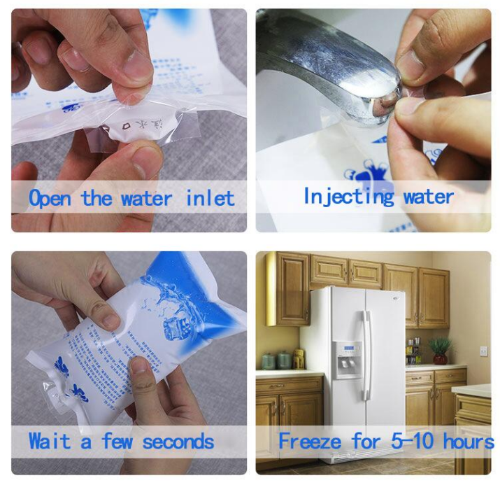 Holidaypac Reusable Shipping Cooler Cold Pack Ice Gel Pack For Food Cooling Package Cold Pad