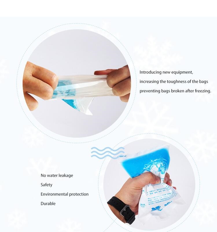 Holidaypac Gel Ice Bag Insulated Dry Cold Ice Pack Gel Cooler Bag For Food Fresh Food Ice Bag