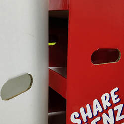 Promotional Portable Pos Cardboard Floor Display Stand Retail Product Pop Cardboard Display Stand - Holidaypac