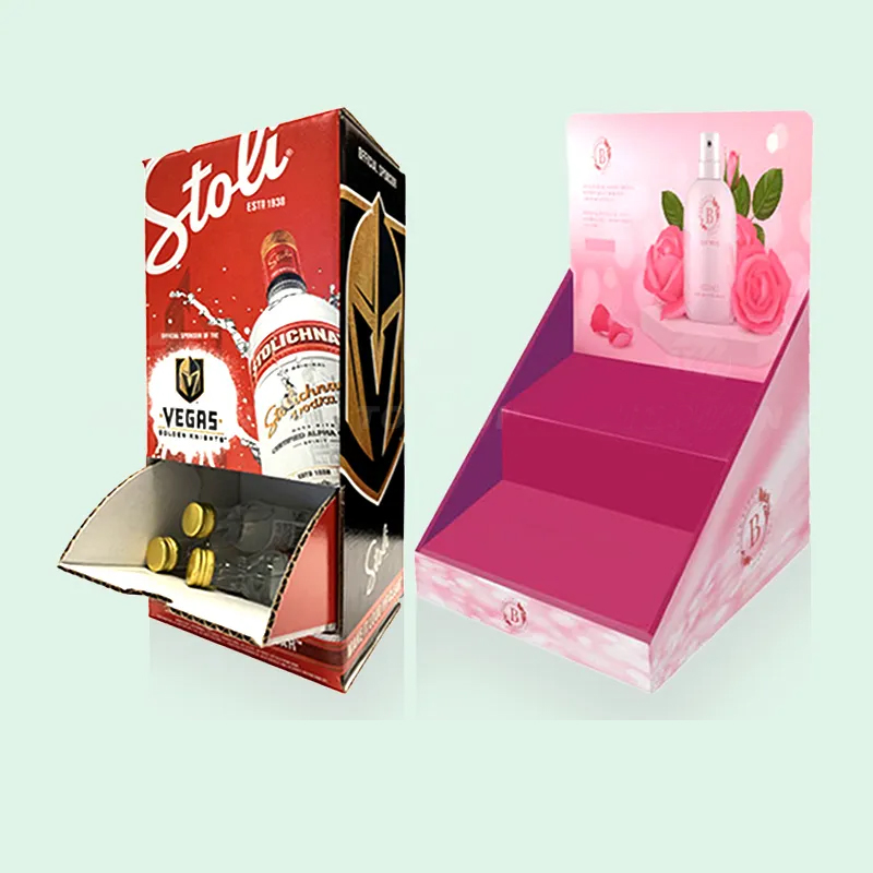 Custom Cardboard Corrugated Cosmetic Lipstick Lip Balm Display Packaging Box