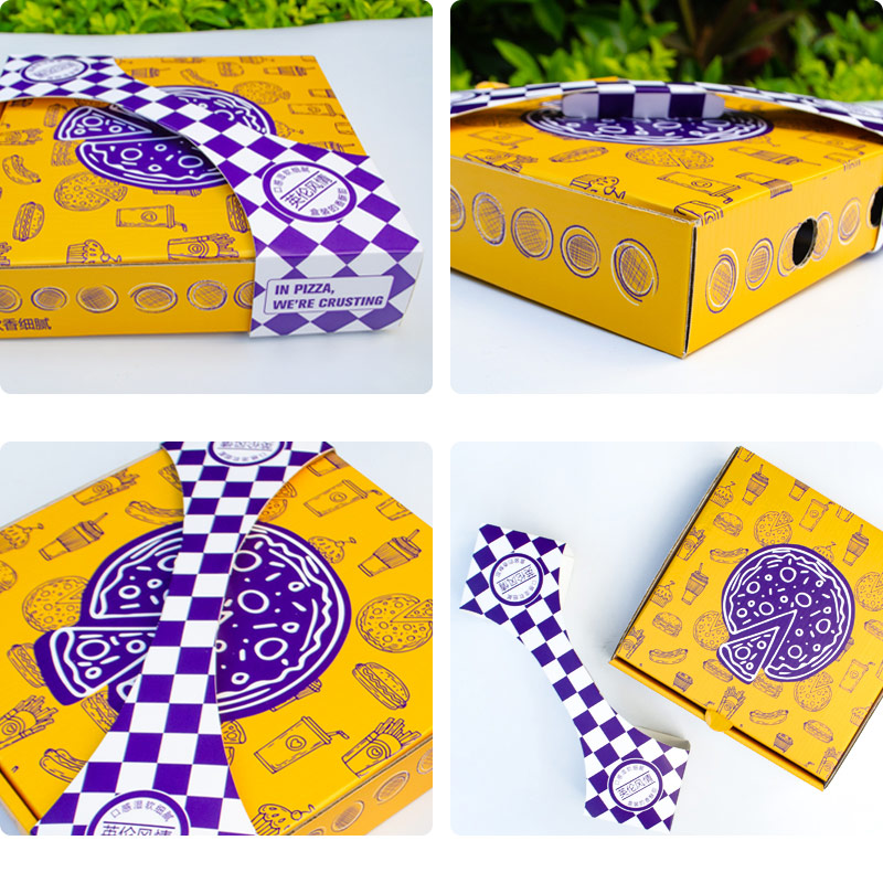 Customize Disposable Fast Food Packaging Boxes With Different Sizes of Portable Pizza Boxes