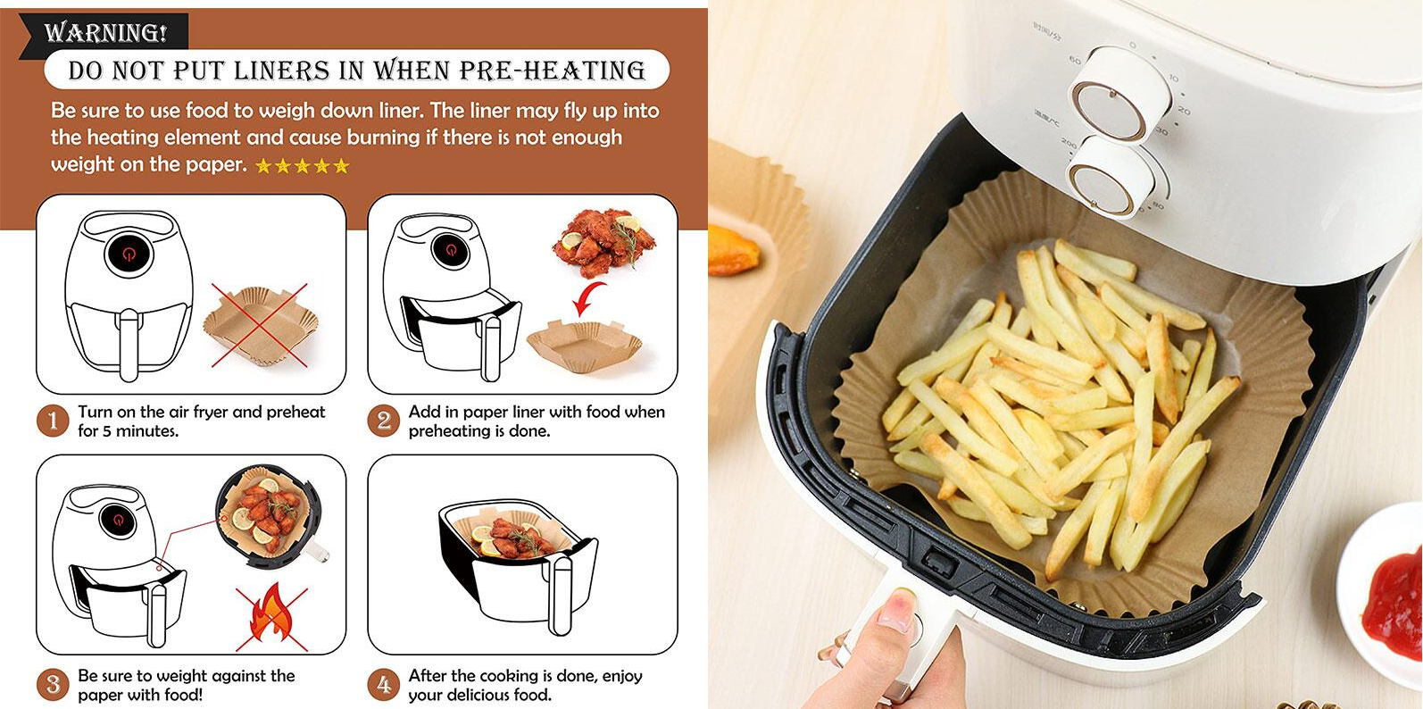 Holidaypac Air Fryer Liner