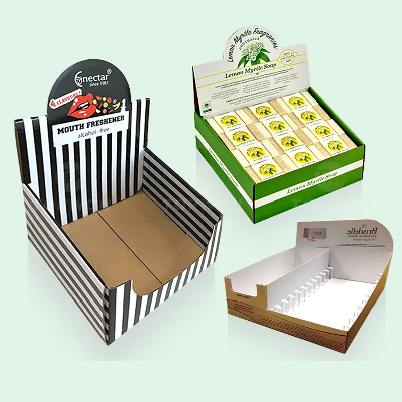Custom Snack Candy Chocolate Bar Retail Counter Top Display Shelf Ready Paper Packaging Box - Holidaypac