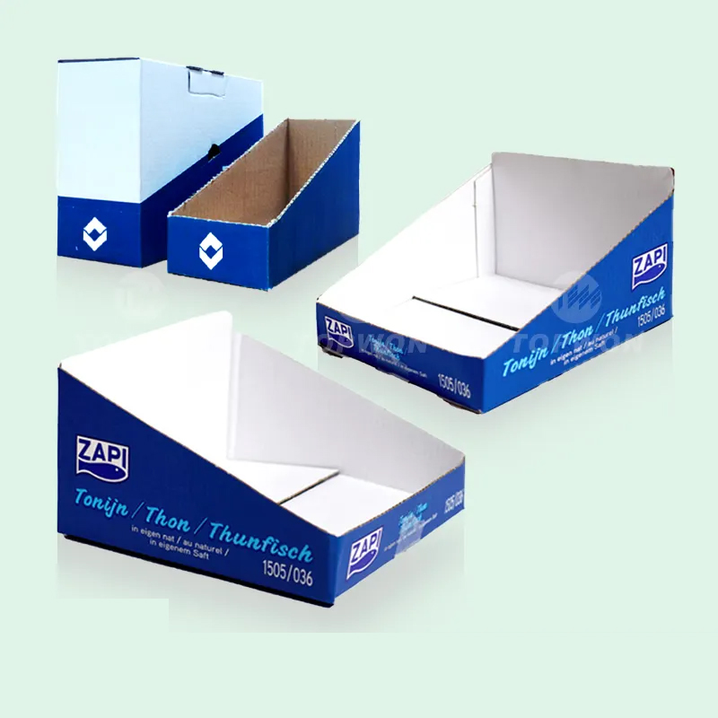 Custom Retail Store Paper Product Display Stand Cdu Corrugated Cardboard Pdq Display Box - Holidaypac