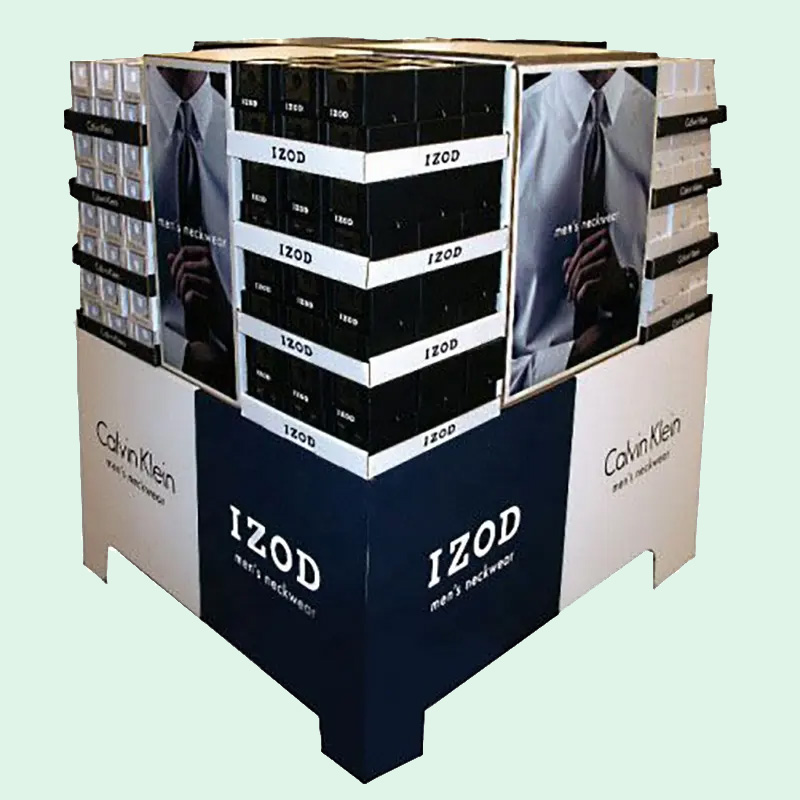 Commercial Men Clothing Racks Cloth Display Stand Cardboard Retail Clothing Display Bin